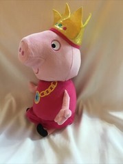 PEPPA PIG Princess N’ & Oink Talking Sounds Stuffed Animal Plush Crown 15″ doll