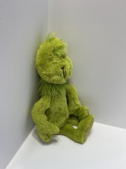 Dr Seuss Grinch Plush Stuffed Doll How The Grinch Stole Christmas RARE