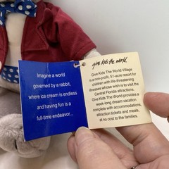 Mayor Clayton Beanie Bunny Bow Tie Suitcoat Glasses Give Kids The World Resort