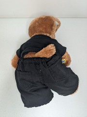 Build-A-Bear Workshop Brown Puppy Dog Plush Stuffed Animal with Peace Outfit