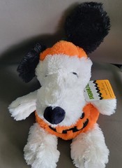 Warmies Jack-O-Lantern Snoopy Plush Peanuts Toy Halloween Decor