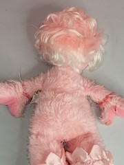 Wonder Whims Vintage Pink Doll Raindrop Plush 16″ Retro 80s Vinyl Face