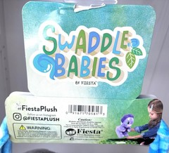 NEW Fiesta Swaddle Babies Plush 9″ Gray Baby Seal Stuffed Animal Carrying Sling