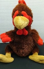 Webkinz HM346 Rooster Brown Stuffed Animal Plush Approx 9″ No Code