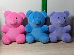 *CHARITY* 6″ TEDDY BEAR TRIO Pink Purple Blue Stuffed Plush – The Trevor Project