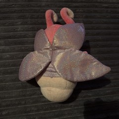Light Up Firefly Plush Glowies Pink Sparkles Working Tested Batteries Included