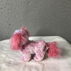 Ganz Webkinz Pizzazzy Puppy Plush Stuffed Animal Pink Purple Dog Soft Toy