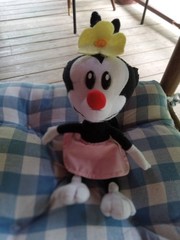 Warner Bros. Animaniacs Dot Plush Stuffed Animal Toy Pink Skirt Small