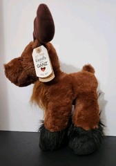 GANZ Moose Plush Stuffed Animal Brown/Black Holidays Gift Surface Washable