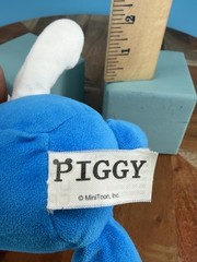 Piggy Clown Plush 8” MiniToon Roblox Horror Game Stuffed Animal Toy Blue White