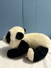 Vintage 1980s Russ Berrie & Co Panda Plush Pubby Stuffed Tree Nut Shells #881