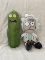 Rick and Morty Plush Lot Rick Sanchez & Pickle Rick Toy Factory Adult Swim 2023