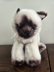 Siamese Cat Plush Stuffed Animal Soft Kitten Toy 15″ Cleo