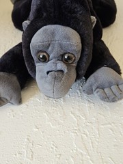 FAO Schwarz “Adopt a Pet” gorilla plush toy EUC