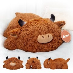 Best Mewaii Mom’s Choice Award 4 lbs Weighted Stuffed Animals Highland Cow – 23″