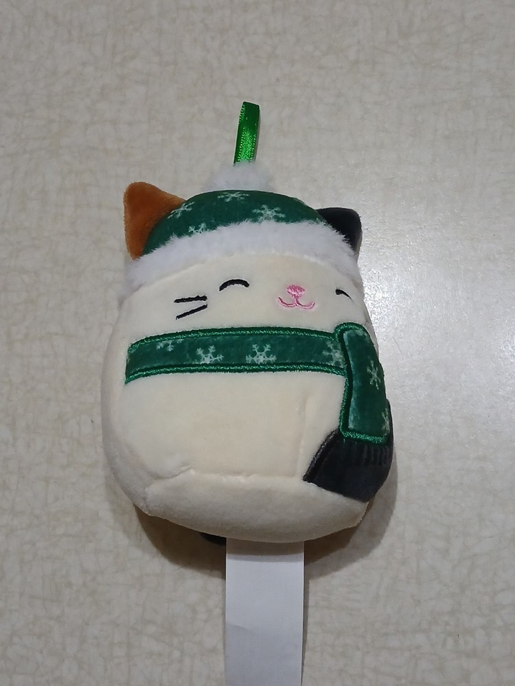 Squishmallow Plush 4″ Cam Calico Kitty Cat Winter Christmas Holiday