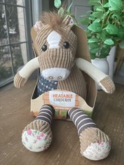 NIP HEATABLE CORDUROY PALS Plush Horse Pony Vanilla Scent Warms In Microwave