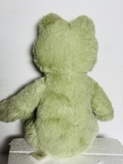 Silver One Plush Frog Light Green Sewn Eyes Stuffed Animal 11”
