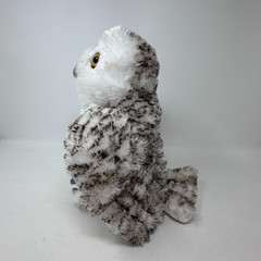 Wild Republic Snowy Owl Plush Stuffed Animal White Flufffy Spotted Cute Bird Toy