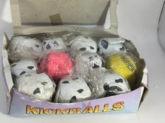 Kickballs Puppy Dog And Plain Neon Pink And Yellow 2”