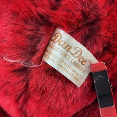 Dan Dee Plush Bear 2004 Sweetheart Teddy Beautiful Red Valentines Day Heart Tags
