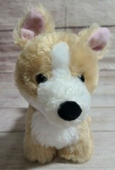 Manhattan Toy Company Plush Pooch Party Corgi Dog Stuffed Animal Tan White 9″