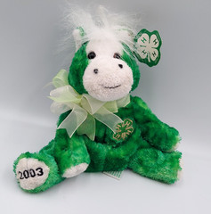 Glory Be Green Horse plush Stuffed Animal 4-H Clover 2003 original tags 4h