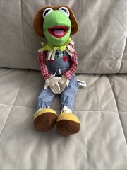 Vintage Kermit The Frog Muppets Wizard Of Oz Scarecrow Nanco Posable Doll 14”