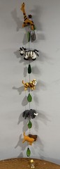 The Winding Road 5 Hanging Animal Mobile Garland 100% Wool Felt 52”