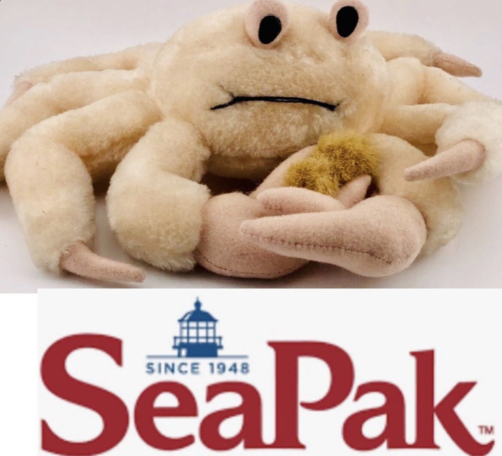 10″ SEA PAK CRAB OCEAN ADVERTISING PLUSH