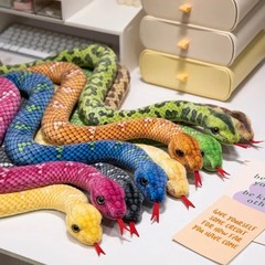 Python Snake Yellow 20 Inch Stuffed Animal Plush Toys Toddler Dolls Kids Gifts