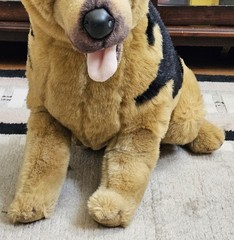 30”L E&J Classic Black & Tan German Shepherd Dog Large Plush Stuffed Animal VTG