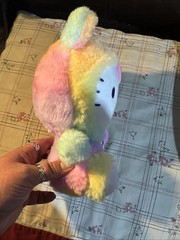 Hello Kitty Rainbow Sherbet Multi Color 11.5″ Plush Stuffed Toy New W/ Tags
