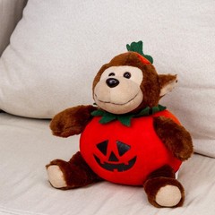 Stuffed Halloween Costume Monkey – Stuffed Animal Monkey – 9 Inches.