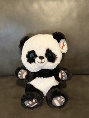 Caravan Softoys Black/White Panda Plush Stuffed Animal, Washable Small 2017