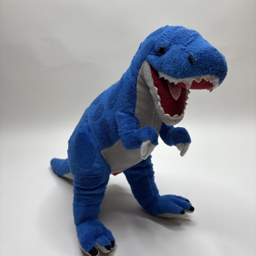 Adventure Planet Animal Den Stuffed Blue T-Rex Plush Dino 16″