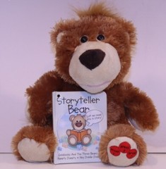 Imagine Nation Brown Storyteller Talking Teddy Bear Story Reader Plush Cuddly