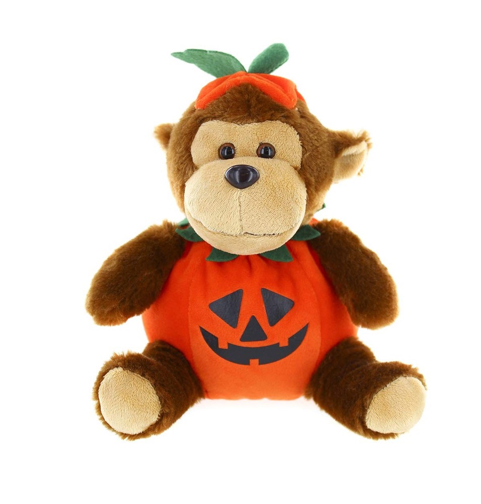 Stuffed Halloween Costume Monkey – Stuffed Animal Monkey – 9 Inches.