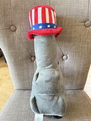 Plush Marty Robot USA Uncle Sam Hat Stop & Shop 12″ Stuffed Toy Grocery America