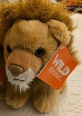 Wild Republic Lion Plush No Sound 8″ Stuffed Animal With Hangtag Free Shipping
