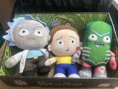 Rick & Morty Plush Lot of 3 – Rick, Morty, & Pickle Rick NWT