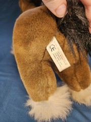 Vintage 1995 Plush Horse Stuffed Animal 16” – K-M International Brown White
