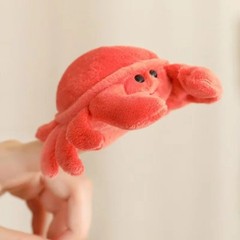 Crab 3 Inch Hand Finger Puppets Stuffed Animal Plush Toys Kids Dolls Gifts