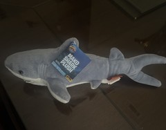 Adventure Planet Plush MAKO Shark Stuffed Animal Realistic 15″ Long Grey White