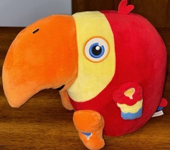 RARE BabyFirst TV VocabuLarry Parrot Plush Talking 10″ WORKS US48
