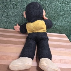Vintage 16″ Superior Toy Novelty Zippy Mr Bim Monkey Stuffed Toy Rubber Face