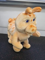 Vintage Grubby Plush Teddy Ruxpin Friend Battery Operated Talking Caterpillar