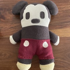 Mickey Mouse Plush Baby Woolen Pook a Looz 12 Walt Disney Disneyland
