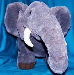 CWC Large Gray African Tusk Elephant Plush GOP Republican Mascot 15 x 23 inches