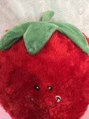 The Silver One Strawberry Foodie Guy w/ Embroidered Face Plush Pillow Buddy Toy